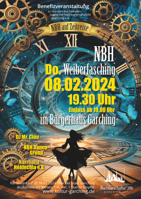 Plakat Weiberfasching NBH 2024_Zeitreise_layout